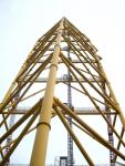 Top Thrill Dragster main tower from below