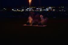 Fireworks after a Lugnuts game at Cooley Law School Stadium