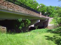 A bridge spanning a creek/river near the South Chagrin Reservation