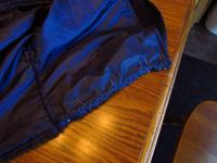 Pleating the top of the cloak