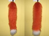 The fox tail Jane made for me (out of yarn)