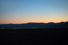 Sunrise somewhere near Salt Lake City