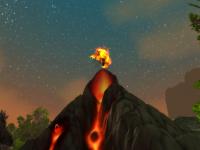 A 24 Elite elemental on top of a volcano in Ashenvale