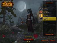 My sister playing around with Worgen at the character screen