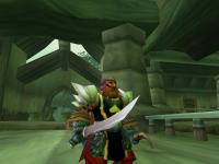 Showing off my armor and weapons at level 54. I hated that stupid claw dagger