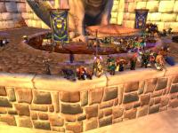 Everyone overlooking the Stormwind harbor after the raid