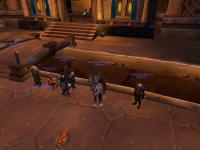 Justice members standing around in Ironforge