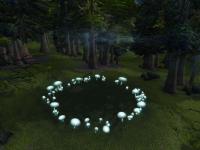 A fairy ring up in the mountains of Tirisfal Glades