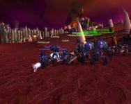 All of us standing together on our death knights.