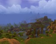 Looking out over Nagrand from way up in the mountains