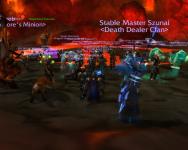 About to kill Ragnaros in the special 40-man Molten Core raid