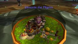 The winner of Justice's second annual naked gnome race!
